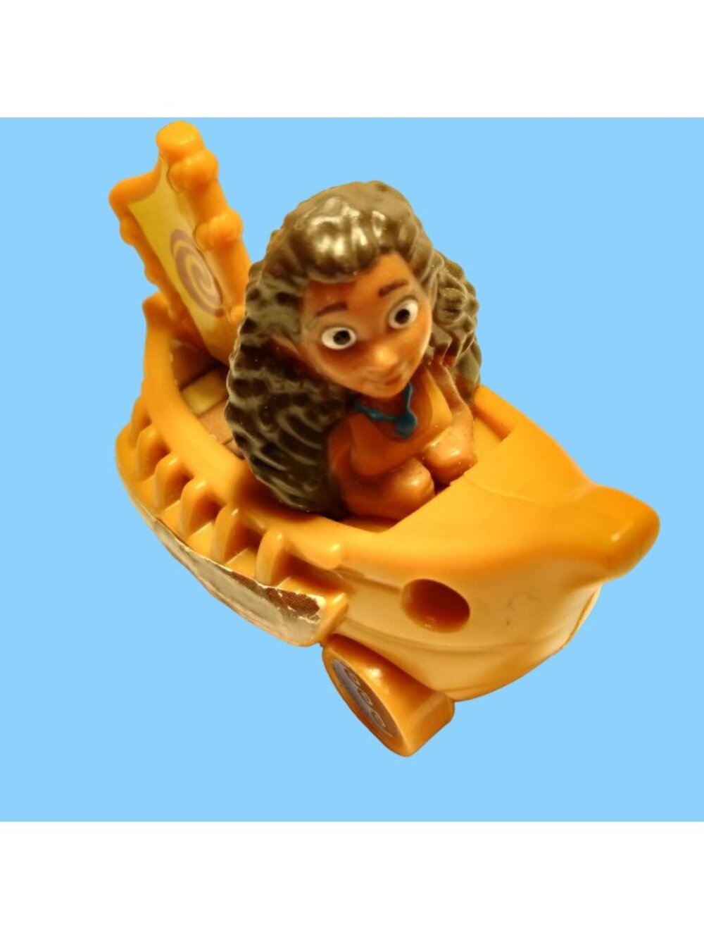 Mcdonalds Moana Wheeled Boat Car Adventure Canoe Happy Meal Cake Topper Figure